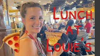 Having Lunch At Louie’s Italian Restaurant In Universal Studios