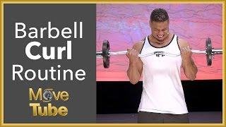 How to do a Barbell Curl with the @Hodgetwins!