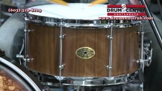 Montineri Custom 9-Ply Curly Walnut/Maple Hybrid Snare Drum 7x14 - Scandinavian Oil Finish