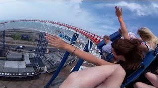 The Big One - Blackpool Pleasure Beach (On Ride 360 Degree Video)