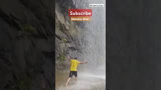 Malshej Ghat waterfall that falls on highway #waterfall #ghat #highway #malshejghat #shorts #short