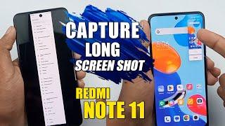 How To Capture Long Screen Shot - Redmi Note 11