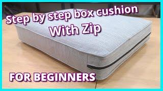 STEP BY STEP HOW TO MAKE  BOX CUSHION | UPHOLSTERY FOR BEGINNERS | Faceliftinteriors