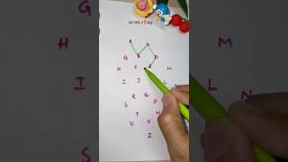 Fun With Alphabet  #art #drawing #shorts #short #ytshorts #trending #alphabet #abc #funny #numbers