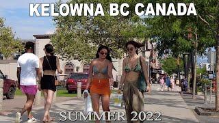 Walking in KELOWNA BC - Fabulous Okanagan Lake Scenery - Waterfront Park Strolling