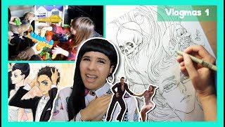  My Drawing & Inking Process  WHY is this Baby Skull so CUTE ️ Vlogmas Day 1