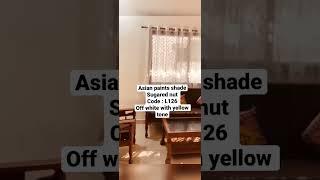 Asian paints shade sugared nut L126 (Off white ) | interior shade