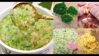 Broccoli Porridge for Baby with Salmon and Millets!