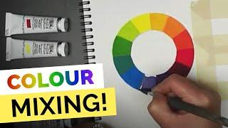 How to Paint an Accurate COLOUR WHEEL (Step by Step)