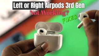 AirPods 3rd Gen: How To Fix Left or Right One AirPod 3 Isn't Working!