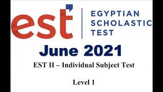 est 2 Math Level 1 June 2021