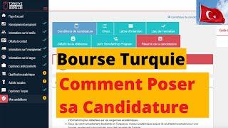 Comment SOUMETTRE sa Candidature Bourses d'Étude Turquie 2023 ENTIÈREMENT GRATUITES