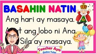 Reading Lesson - FILIPINO | Pagsasanay sa  Pagbasa ng Pangungusap |Teacher Aya | Grade 1, 2, 3, 4