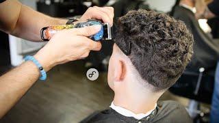 How to fade CURLY Hair | BARBER TUTORIAL by David Falla