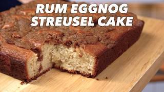 This Eggnog Cake with Rum Streusel Will Be the Star of Your Holiday Potluck!