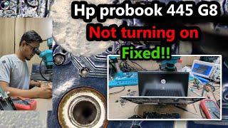 HP ProBook 445 g8 laptop not turning on Fixed!! | HP ProBook laptop won't turn on fixed!!