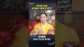 윤석열의 사주를 받자마자 "숨겨놓은 여자가 있다?" 윤석열신점 #shorts