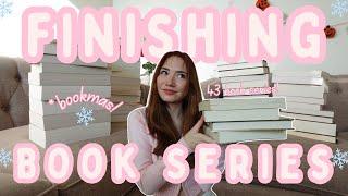 finishing the *43* book series on my TBR | (bookmas day 10) ️️ | book series update!