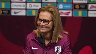 ENGLAND WOMEN PRESS CONFERENCE: Sarina Wiegman Talks to the Media Ahead of England Friendlies