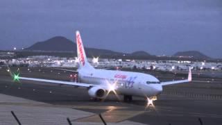 Beautiful Evening Takeoff Air Europa Boeing 737-800 at Arrecife / Lanzarote