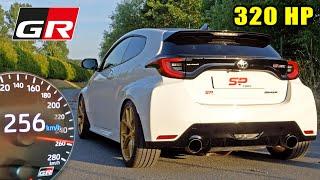 320HP Toyota GR Yaris is FAST 'n LOUD! on the AUTOBAHN // 100-200 in 12.xx