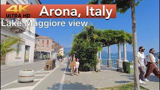 Arona, Italy | Tour along the shores of Lake Maggiore, June 2021 Travel destination 4k - UHD 60fps