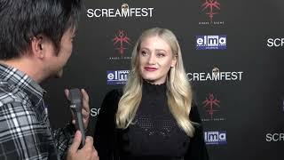 Olivia Taylor Dudley Carpet Interview at Screamfest 2023 for Onyx the Fortuitous