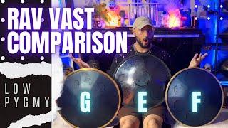 The Rav Vast Comparison |  F Astronaut | E & G Low Pygmy Review |