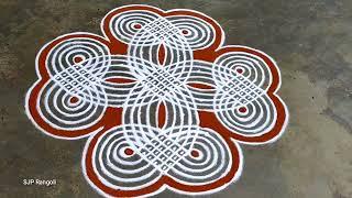 Aadi madham Rangoli / Easy padi kolam / Friday muggulu