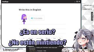 Vestia Zeta no puede creer como se pronuncia "z" en español.