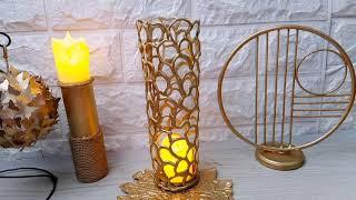 Candle Stand Making with Hotglue | Handmade Crafts @ASHI Craft DIYS