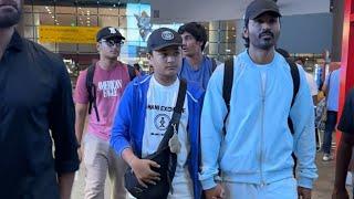 South Superstar Nagarjuna & Dhanush Spotted At Airport