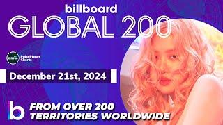 Billboard Global 200 Singles of This Week (December 21st, 2024)