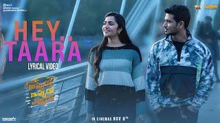 Hey Taara | Lyrical Video | Appudo Ippudo Eppudo | Nikhil, Rukmini, Divyansha | Sudheer Varma