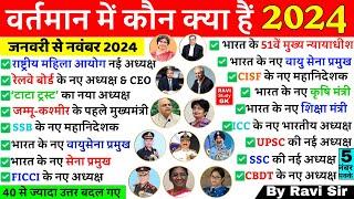 वर्तमान में कौन क्या है 2024 | vartman me kon kya hai 2024 | Current affairs 2024 Wartman mein kaun