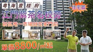 江門樓盤，濱江新區粵海壹桂府住宅屋苑，擁有最核心地段發展，單價8800元/方起，首付18萬起，內地本地人搶盡校網熱盤