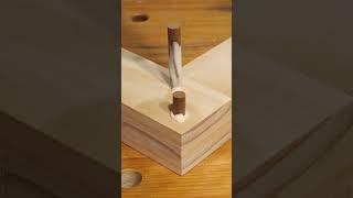 Pinned Open Slot Mortise And Tenon Joint (Bridle Joint) | Woodworking | ASMR #shorts