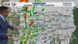 DFW Weather: Possible severe storms move into North Texas as morning commute begins