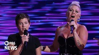 WATCH: P!NK and her daughter perform 'What about Us' at 2024 Democratic National Convention