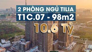 Bán 2 phòng ngủ Empire City Tháp Tilia view sông 98m2 T1C.07  giá bán 10.6 Tỷ  | Empire City