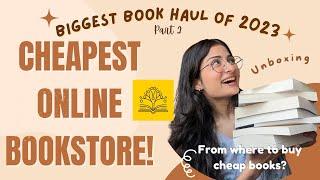 THE CHEAPEST ONLINE BOOKSTORE HUGE BOOK HAUL🫰Book Shopping in India️Buy cheap books||