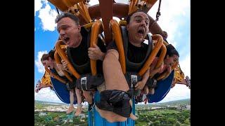 Riding Falcon's Fury at Busch Gardens Tampa!