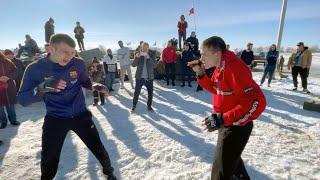 FISHERMAN vs FIREMAN !! Cool Fight !!