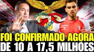 FORAM CONFIRMADOS DE 10 a 17,5 MILHÕES DE EUROS POR RICARDO HORTA! NOTÍCIAS DO BENFICA! BENFICA