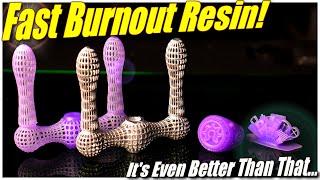 Fast Burnout Lost Resin Metal Casting! Monocure Burnaway