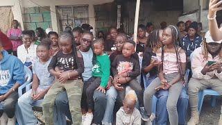 OGA OBINNA,LOLA,BIG BOSS AND OTHERS IN BLESSED CHILDRENS HOME IN MWIKINOW