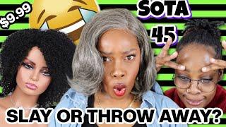 Slay Or Throw Away 45! | Trying Cheap Wigs & Here's What Happened! | AMAZON Edition | MARY K. BELLA