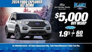 New 2024 Ford Explorer XLT Offer | $5,000 OFF MSRP +PLUS+ 1.9% for 60m | Ford Dealer in Dallas, TX