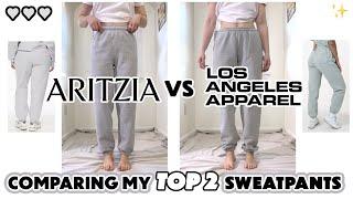 Comparing My Top 2 Sweatpants⏐Aritzia vs Los Angeles Apparel