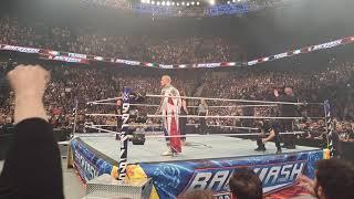 CODY RHODES ENTRANCE WWE BACKLASH LYON - HUGE POP & CROWD SING KINGDOM LIVE - RINGSIDE #wwe